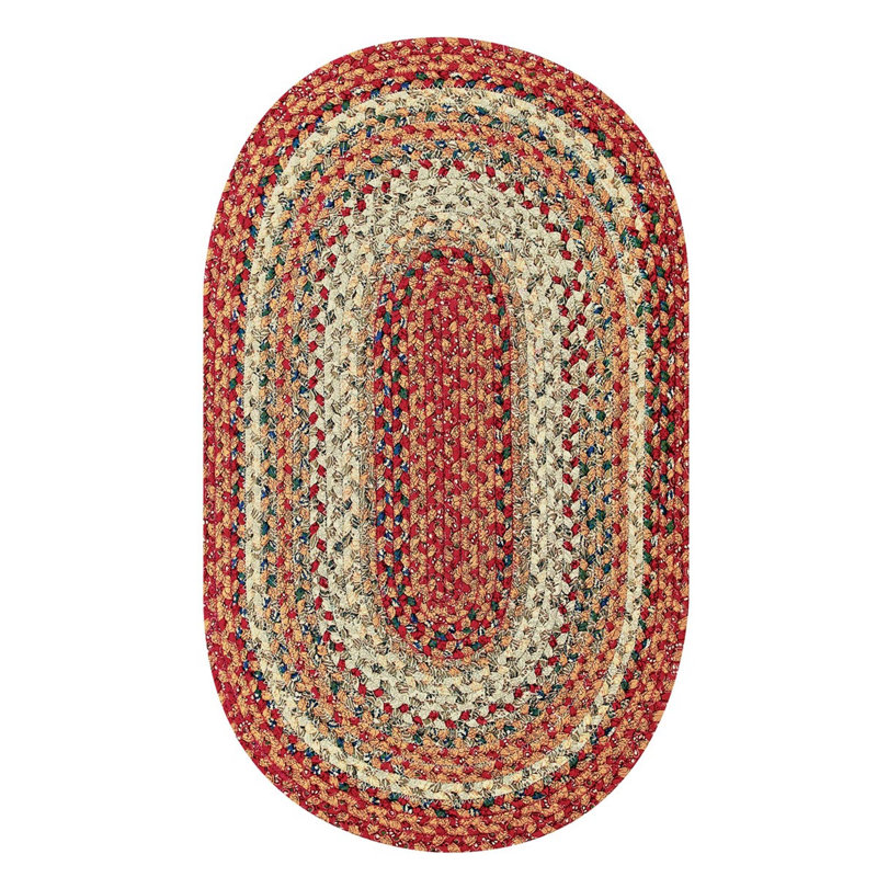 August Grove® Kieffer Abstract Multicolor Braided Area Rug & Reviews